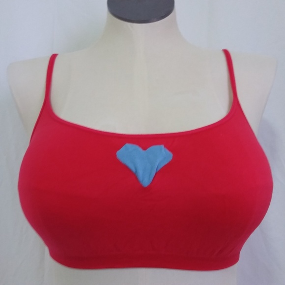 Victoria's Secret Other - Victoria's Secret Red Heart Stretch Bralette L